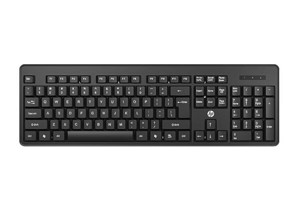 HP K160 Wireless Keyboard/Quick Comfy accurate/12 Fn Shortcut Keys/Plug and Play USB/ 3 Years Warranty, Black